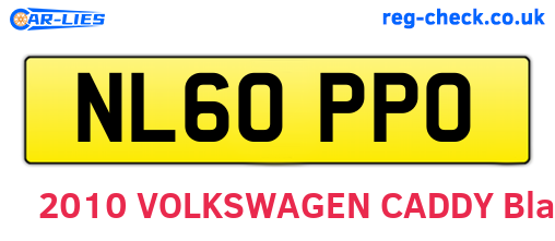 NL60PPO are the vehicle registration plates.