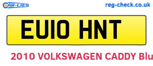 EU10HNT are the vehicle registration plates.