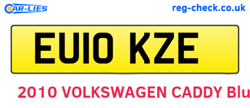 EU10KZE are the vehicle registration plates.