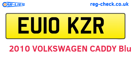 EU10KZR are the vehicle registration plates.