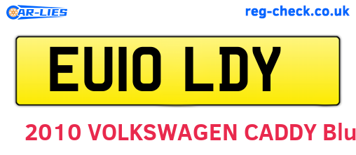 EU10LDY are the vehicle registration plates.