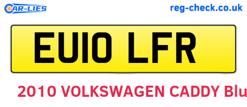 EU10LFR are the vehicle registration plates.
