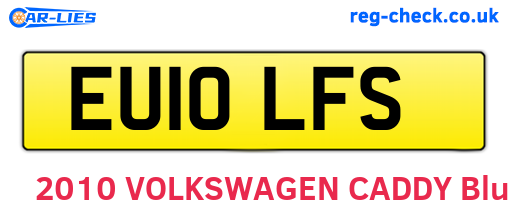 EU10LFS are the vehicle registration plates.