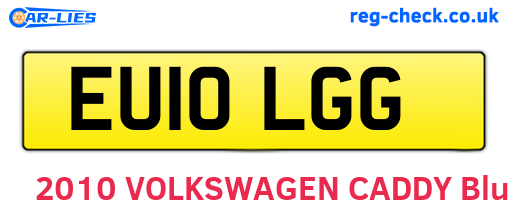 EU10LGG are the vehicle registration plates.