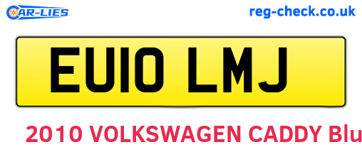 EU10LMJ are the vehicle registration plates.
