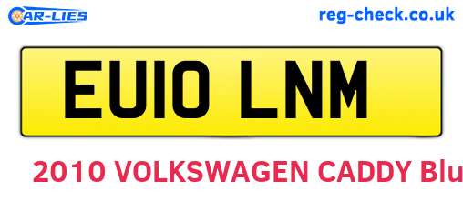 EU10LNM are the vehicle registration plates.