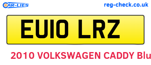 EU10LRZ are the vehicle registration plates.