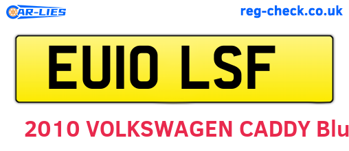 EU10LSF are the vehicle registration plates.