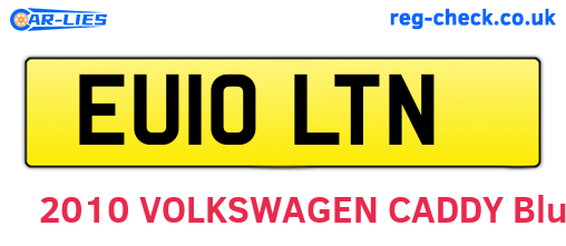 EU10LTN are the vehicle registration plates.