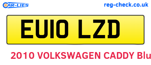 EU10LZD are the vehicle registration plates.