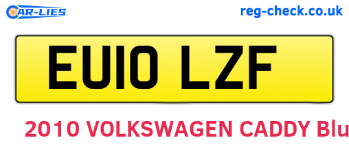 EU10LZF are the vehicle registration plates.