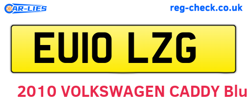 EU10LZG are the vehicle registration plates.