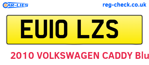 EU10LZS are the vehicle registration plates.