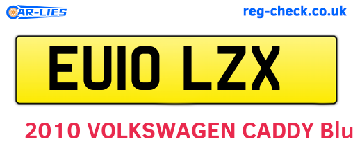 EU10LZX are the vehicle registration plates.