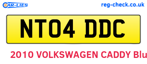 NT04DDC are the vehicle registration plates.