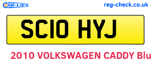 SC10HYJ are the vehicle registration plates.