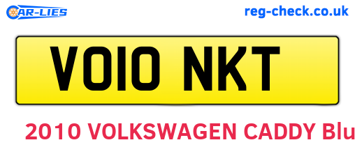 VO10NKT are the vehicle registration plates.