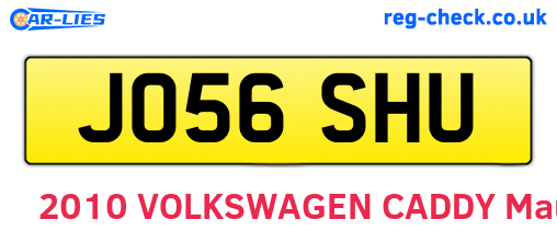 JO56SHU are the vehicle registration plates.