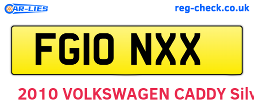 FG10NXX are the vehicle registration plates.