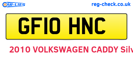 GF10HNC are the vehicle registration plates.