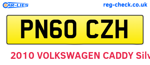 PN60CZH are the vehicle registration plates.