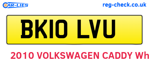 BK10LVU are the vehicle registration plates.
