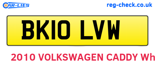 BK10LVW are the vehicle registration plates.
