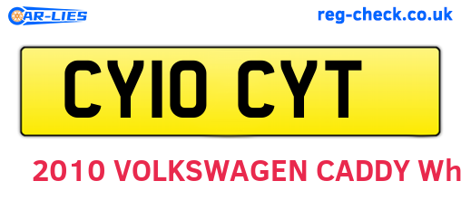 CY10CYT are the vehicle registration plates.