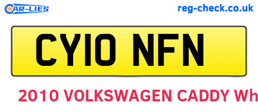 CY10NFN are the vehicle registration plates.