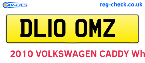 DL10OMZ are the vehicle registration plates.