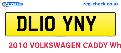 DL10YNY are the vehicle registration plates.