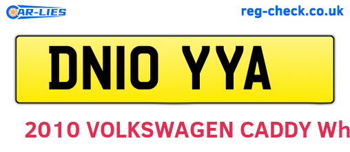 DN10YYA are the vehicle registration plates.