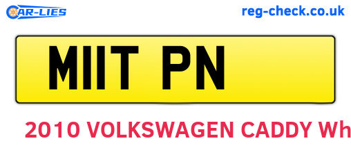 M11TPN are the vehicle registration plates.