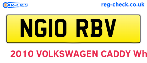 NG10RBV are the vehicle registration plates.