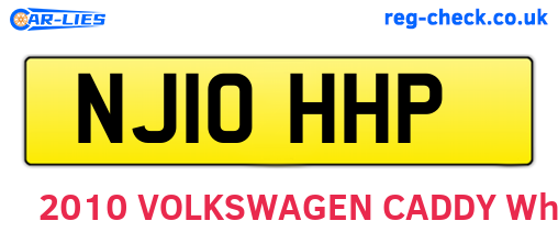 NJ10HHP are the vehicle registration plates.