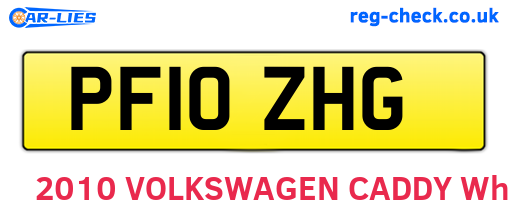 PF10ZHG are the vehicle registration plates.