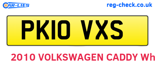 PK10VXS are the vehicle registration plates.