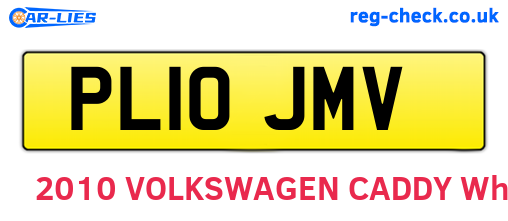 PL10JMV are the vehicle registration plates.