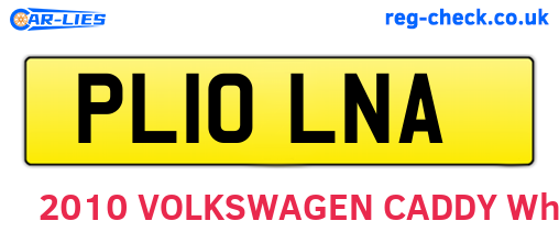 PL10LNA are the vehicle registration plates.