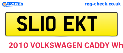SL10EKT are the vehicle registration plates.