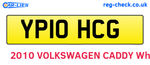 YP10HCG are the vehicle registration plates.