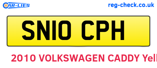 SN10CPH are the vehicle registration plates.