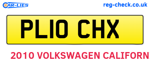 PL10CHX are the vehicle registration plates.