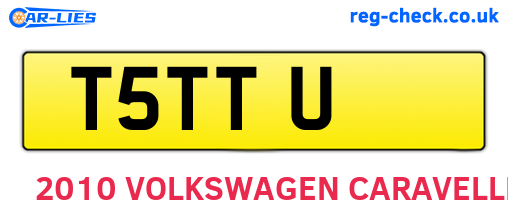 T5TTU are the vehicle registration plates.