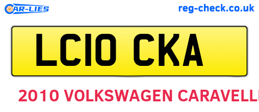 LC10CKA are the vehicle registration plates.