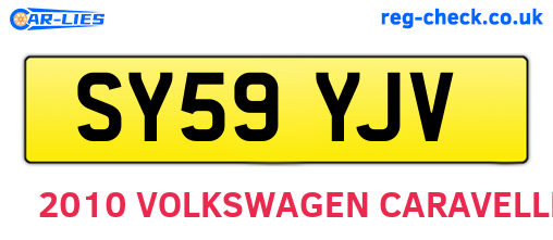 SY59YJV are the vehicle registration plates.