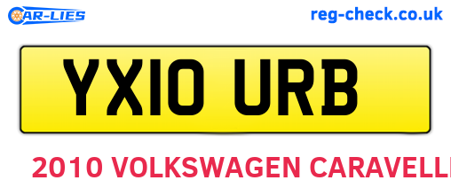 YX10URB are the vehicle registration plates.