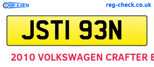 JST193N are the vehicle registration plates.