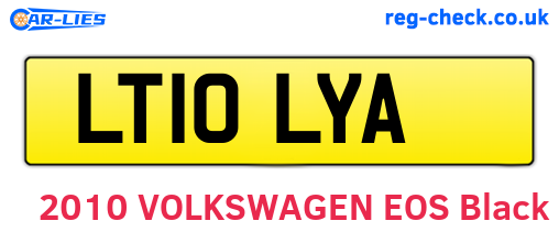 LT10LYA are the vehicle registration plates.