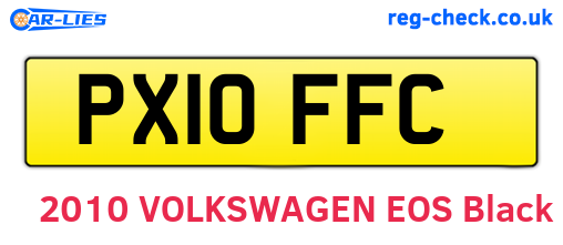 PX10FFC are the vehicle registration plates.